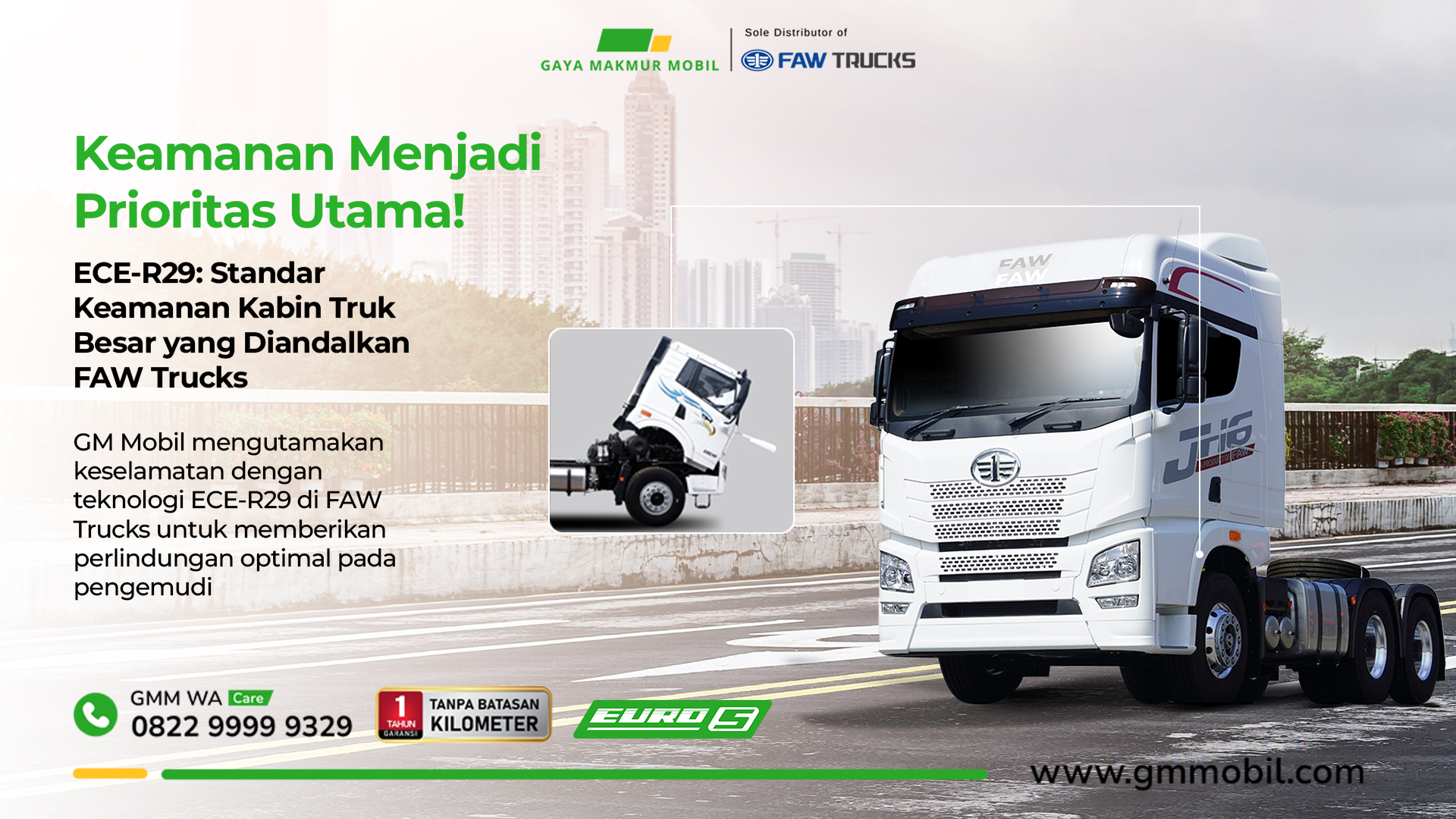 ECE-R29 Standar Keamanan Truk Besar Pada FAW Trucks