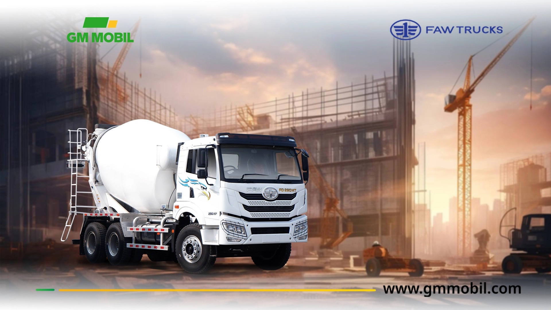 FD290MT 6x4 Inovasi Truk Molen Bisnis Konstruksi Modern
