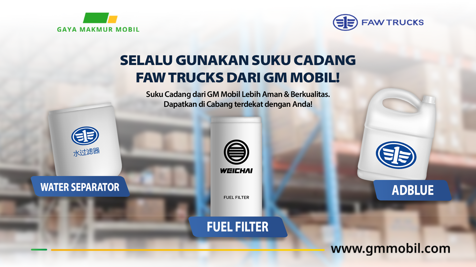 Suku Cadang Lengkap Mobil Truk FAW Hanya di GM Mobil