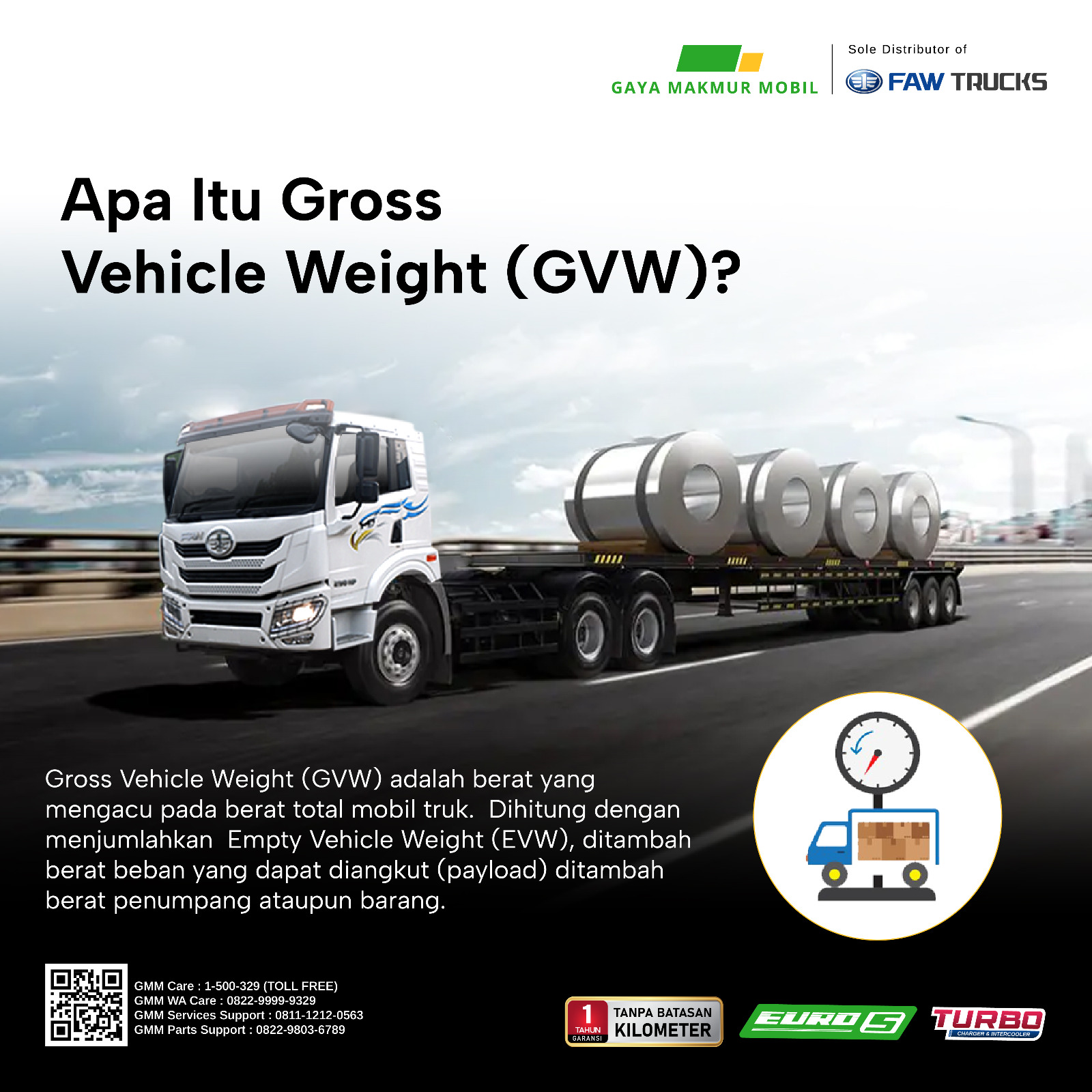 Apa Itu Gross Vehicle Weight (GVW) ?