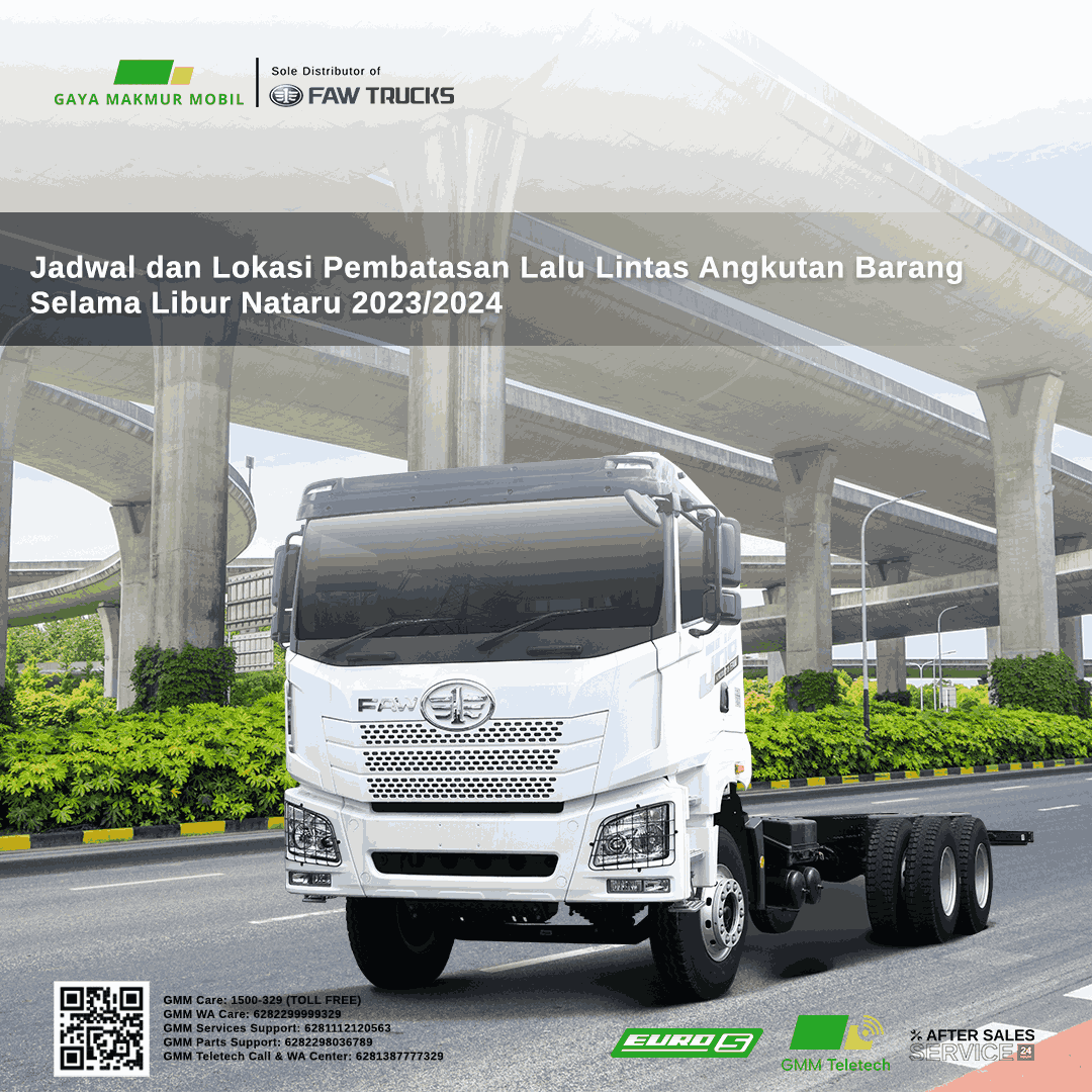Jadwal & Lokasi Pembatasan Lalu Lintas Angkutan Barang Selama Libur Nataru 2023/2024